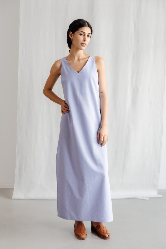 Bio-Baumwoll Midikleid Arohi Lila from Jyoti - Fair Works