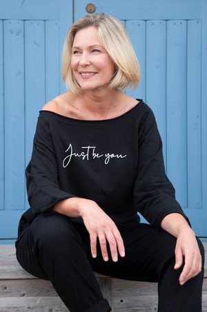 ‘Just be you' Women’s Oversized Black Sweater from Kind Kompany