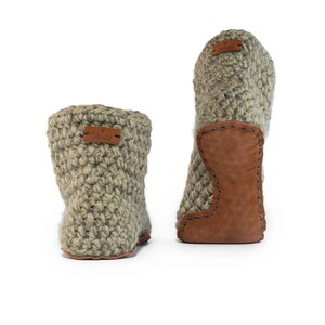 Winter Moss Bamboo Wool Bootie Slippers from Kingdom of Wow!