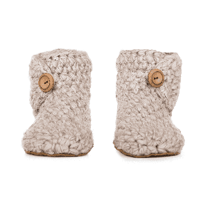 Extra Chunky Bamboo Wool Bootie Slippers in Chai from Kingdom of Wow!
