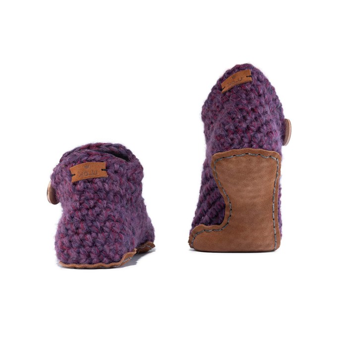 Lavender Bamboo Wool Ankle Booties from Kingdom of Wow!