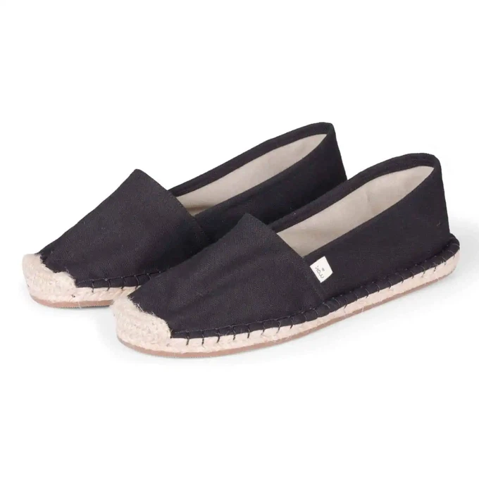 Jet Black Classic Espadrilles for Men from Kingdom of Wow!