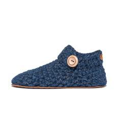 Midnight Blue Bamboo Wool Ankle Booties via Kingdom of Wow!