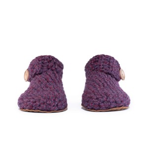 Lavender Bamboo Wool Ankle Booties from Kingdom of Wow!