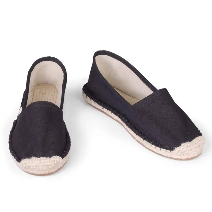 Jet Black Classic Espadrilles for Men from Kingdom of Wow!