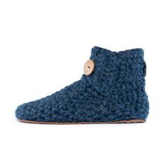 Exclusive Floris x KOW Bamboo Wool Slippers in Midnight Blue via Kingdom of Wow!