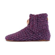 Lavender Bamboo Wool Bootie Slippers via Kingdom of Wow!