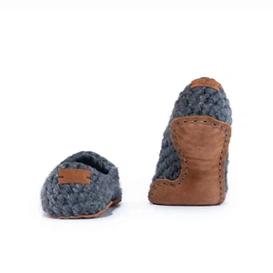 Charcoal Wool Bamboo Slippers from Kingdom of Wow!