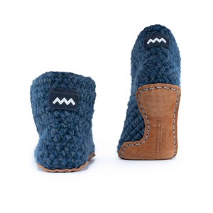 Exclusive Floris x KOW Wool Bamboo Slippers in Midnight Blue from Kingdom of Wow!