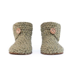 Winter Moss Bamboo Wool Bootie Slippers from Kingdom of Wow!