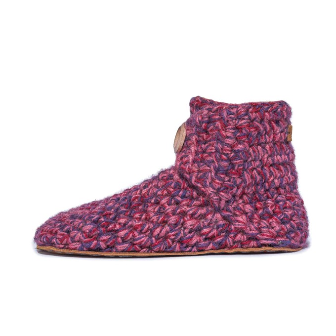 Heather Wool Bamboo Bootie Slippers from Kingdom of Wow!