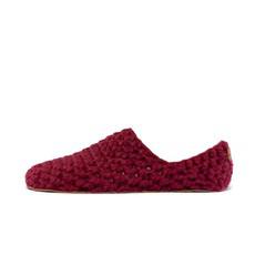 Wine Bamboo Wool Slippers from Kingdom of Wow!