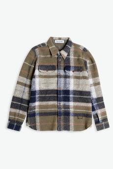 DONOVAN | BURNT OLIVE CHECK via Kings of Indigo