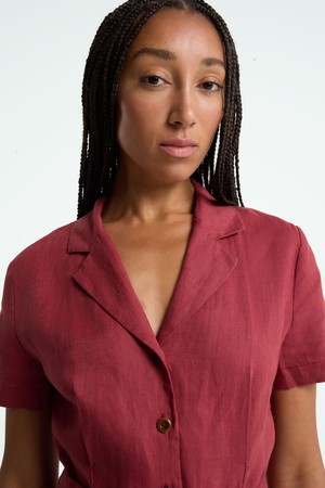 LEONOR JUMPSUIT | RUBY WINE from Kings of Indigo