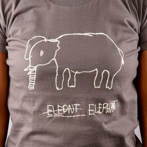 ELEPHANT Women Shirt Dark Grey from Kipepeo-Clothing
