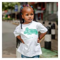 CROCODILES Kids Shirt Green via Kipepeo-Clothing