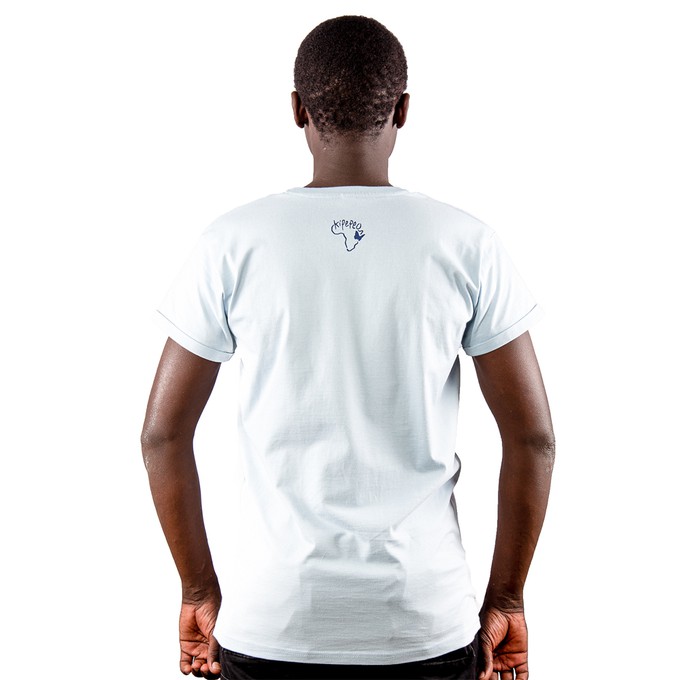 JIKONI Men Shirt Cerulean Blue from Kipepeo-Clothing