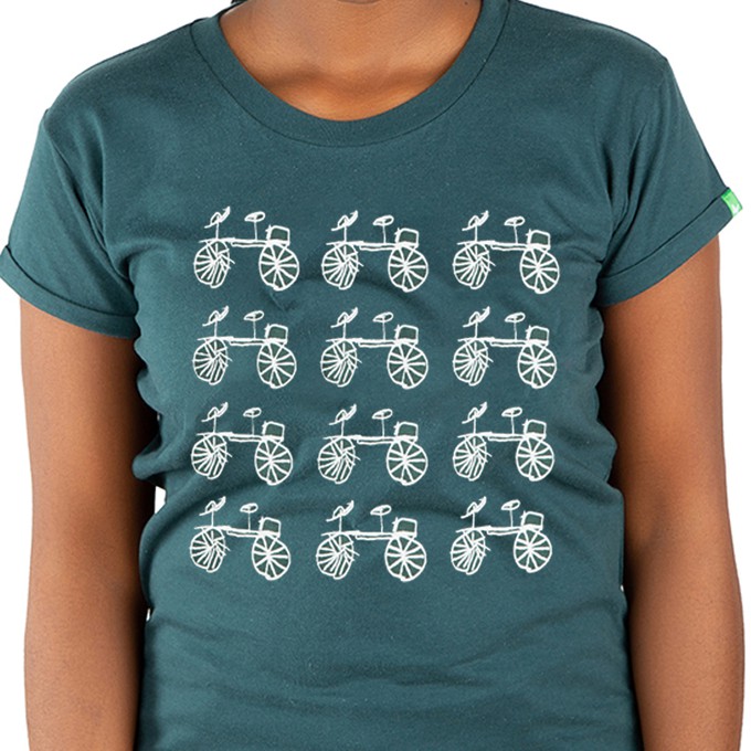 TORTOISE Women Shirt Dark Green from Kipepeo-Clothing