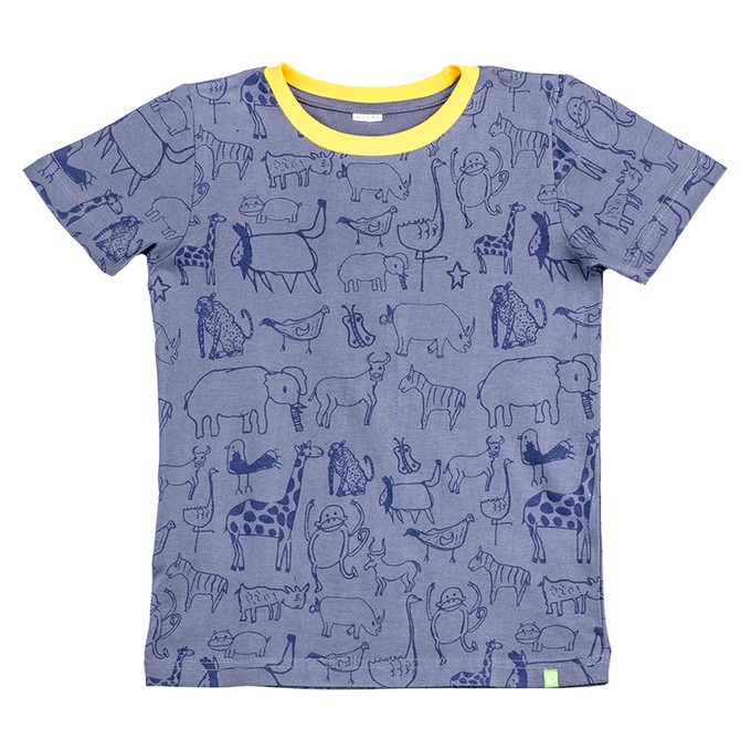 WANYAMA Kids Shirt Charcoal from Kipepeo-Clothing