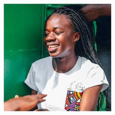 NYANI Women Shirt White via Kipepeo-Clothing