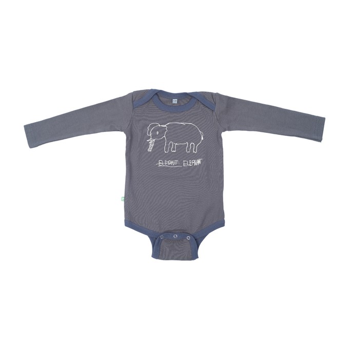 ELEPHANT Babybody Dark Green from Kipepeo-Clothing