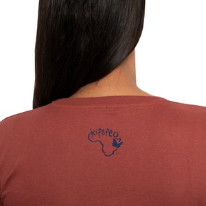 BAISIKELI Women Shirt Marsala from Kipepeo-Clothing