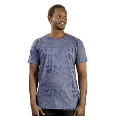 WANYAMA Männer Shirt Charcoal from Kipepeo-Clothing