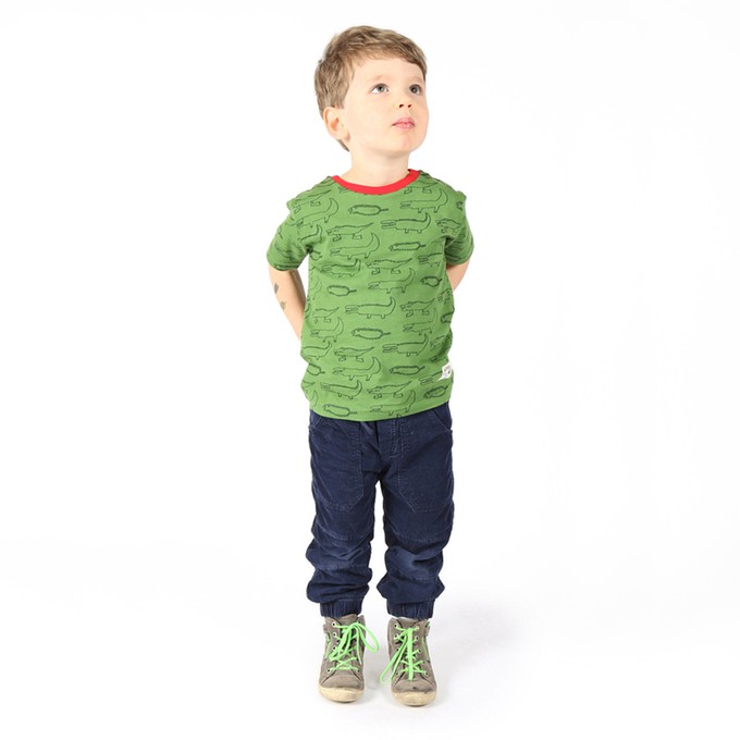 CROCODILES Kids Shirt Green from Kipepeo-Clothing