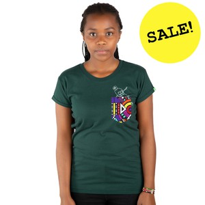 POCKETPARROT Women Shirt Dark Green from Kipepeo-Clothing