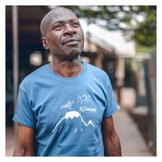 KILIMANJARO Men Shirt Blue via Kipepeo-Clothing