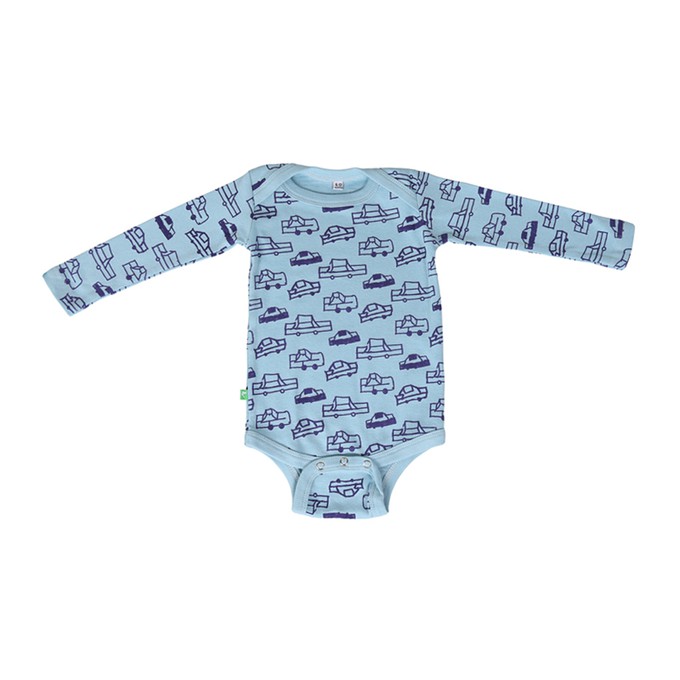 CARS Babybody Light Blue from Kipepeo-Clothing