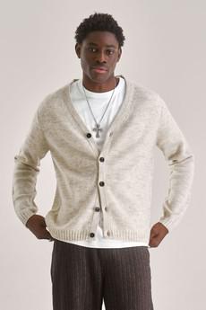 BATSA Lambswool Cardigan - Natural via KOMODO