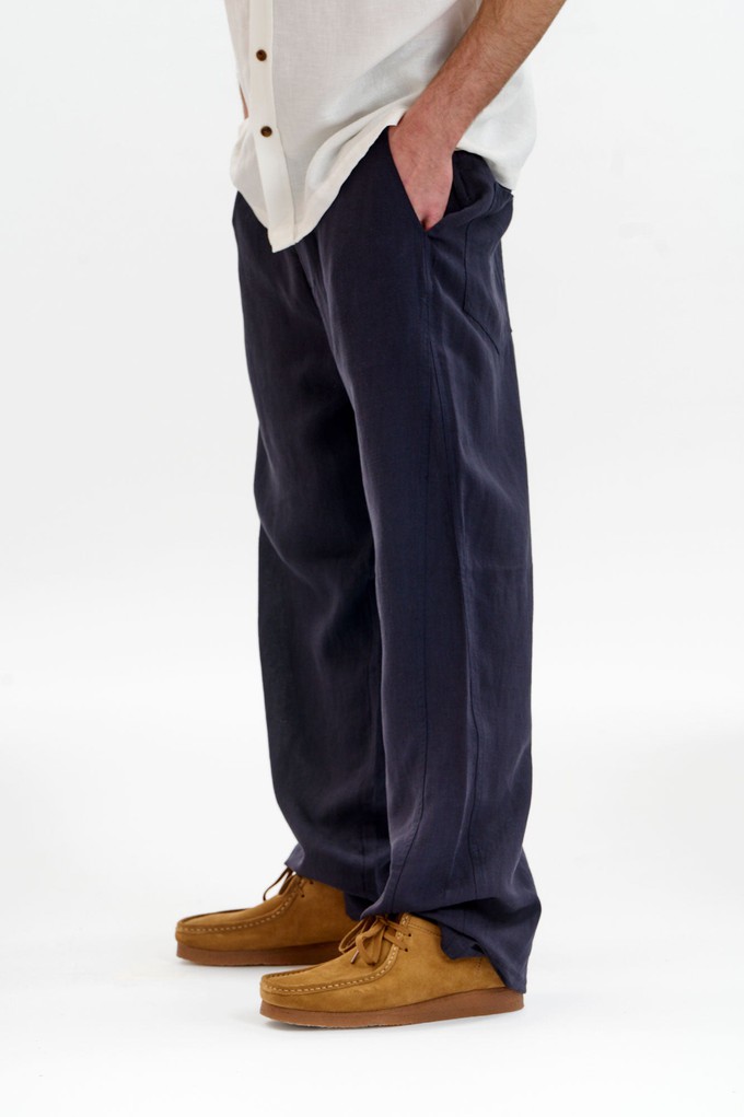 MAKULU Tencel Linen Trouser - Navy from KOMODO