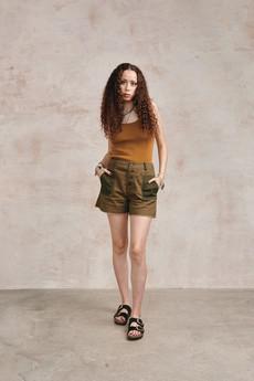 DESERT - Organic Cotton Shorts - Dark Green via KOMODO
