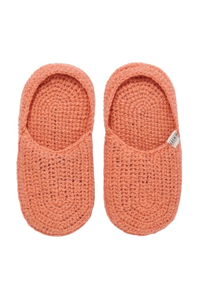 HIDE - Handknitted Wool Slipper Peach from KOMODO