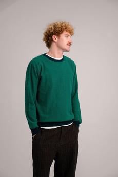 HASAN  - Organic Cotton Jumper Teal via KOMODO