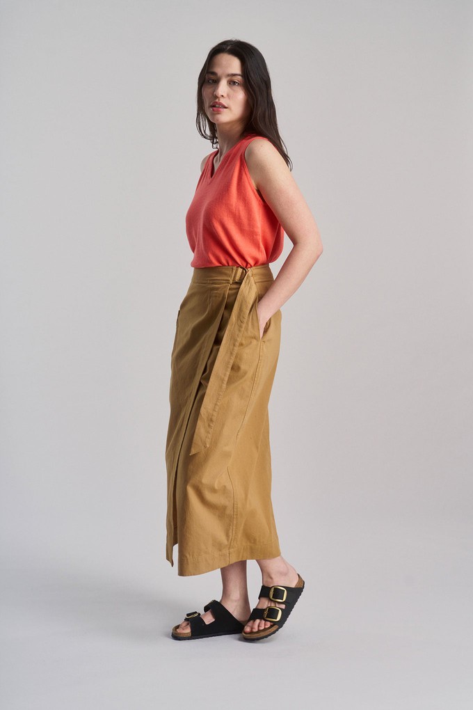 CARGO - Organic Cotton Skirt - Camel from KOMODO