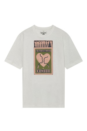 MATCHMAKING - GOTS Organic Cotton Tee Off White from KOMODO