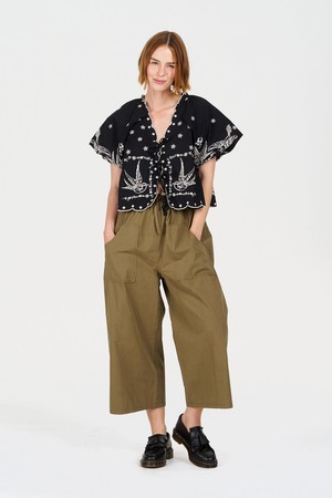 CLEO Organic Cotton Trouser - Khaki from KOMODO