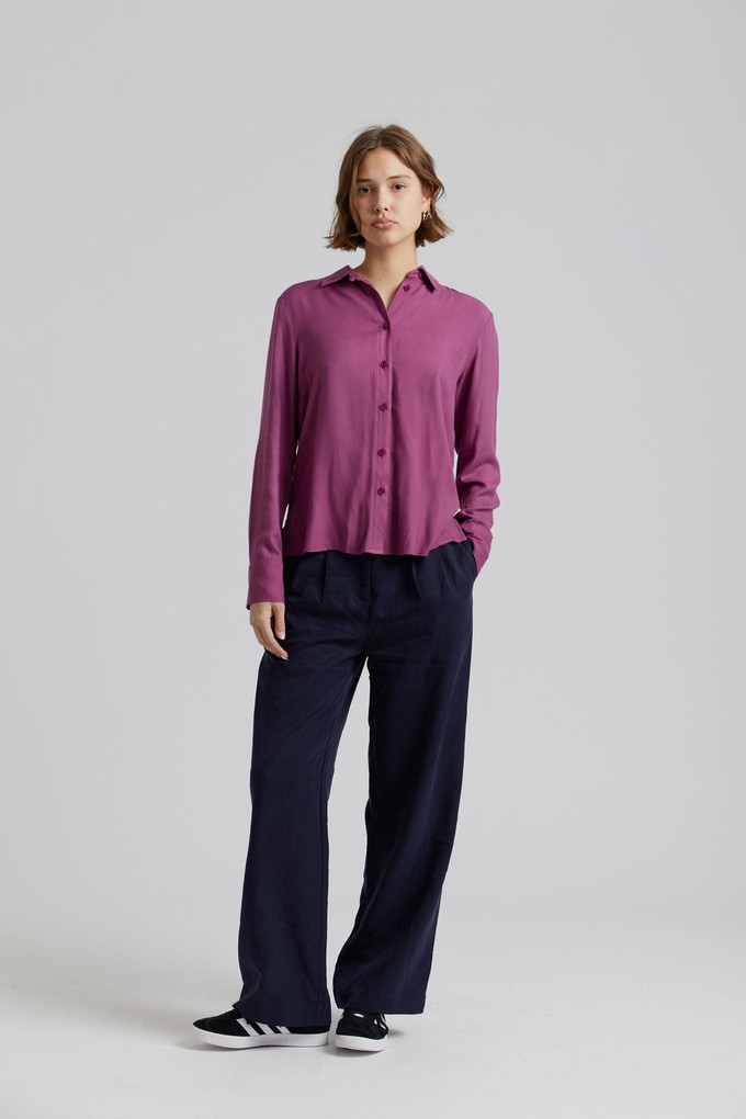 MIRA - Tencel Linen Trouser Navy from KOMODO