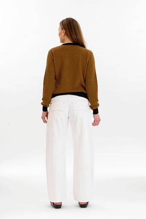 HANA Organic Cotton Jumper - Black & Mustard from KOMODO