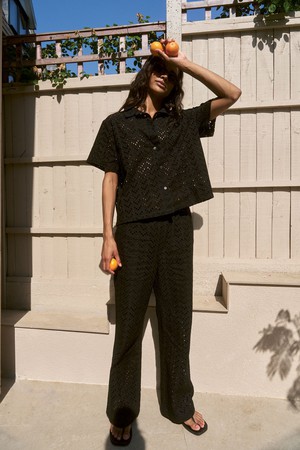 LUNA Organic Cotton Shirt - Black from KOMODO