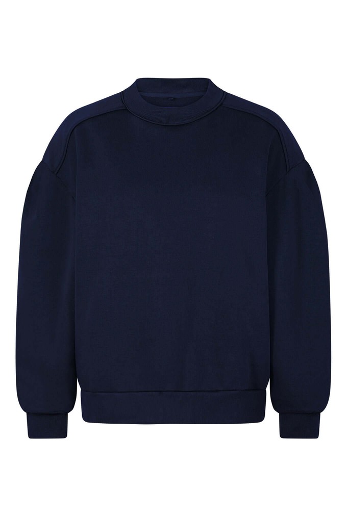 NAYLA - GOTS Organic Cotton Sweat Navy from KOMODO