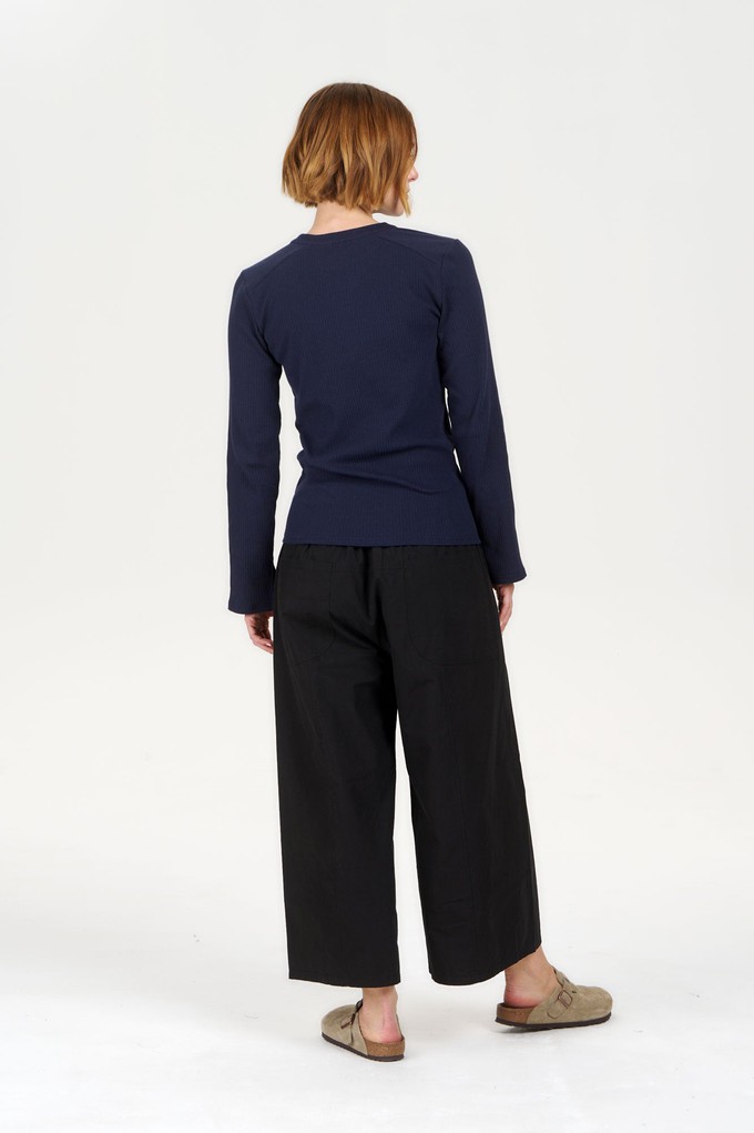 CLEO Organic Cotton Trouser - Black from KOMODO