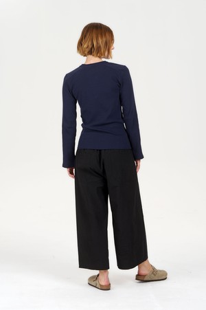 CLEO Organic Cotton Trouser - Black from KOMODO