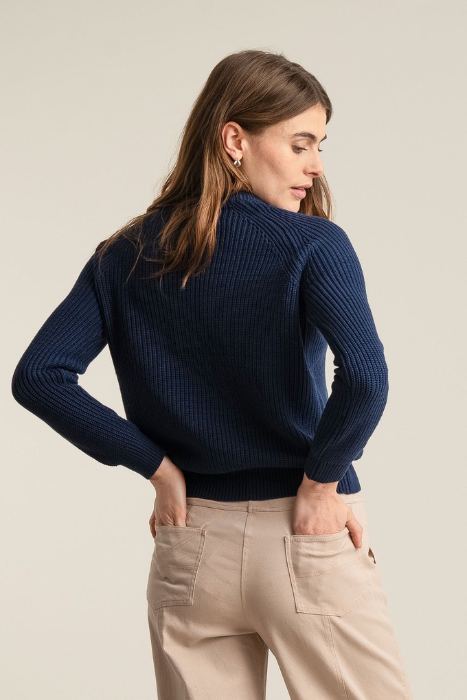 SERGIO - Womens Organic Cotton Jumper Navy from KOMODO