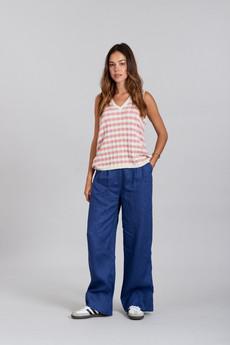 LION - Linen Trousers Navy via KOMODO