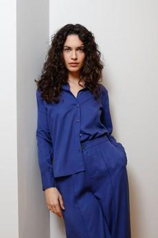 KENJI Tencel Shirt - Navy via KOMODO