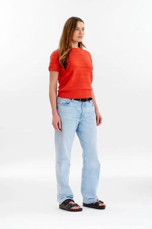 POSEY Organic Cotton Knit Tee - Red from KOMODO
