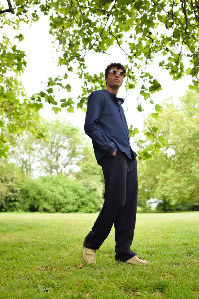 MAKULU Tencel Linen Trouser - Navy from KOMODO